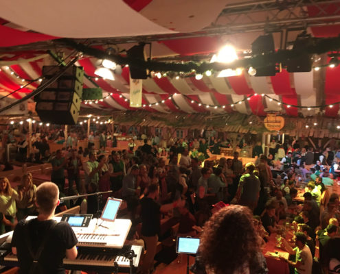 Party Band SHINE Passau Dingolfinger Kirta Bierzelt Volksfest